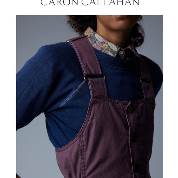 Caron Callahan BRIA jumpsuit/coveralls/overalls MULBERRY - Size M 6/8 EUC! Yummy - Picture 6 of 10